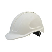 Vented Hard Hat with Ratchet Harness