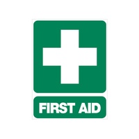 First Aid Sign  600mm x 450mm POLY
